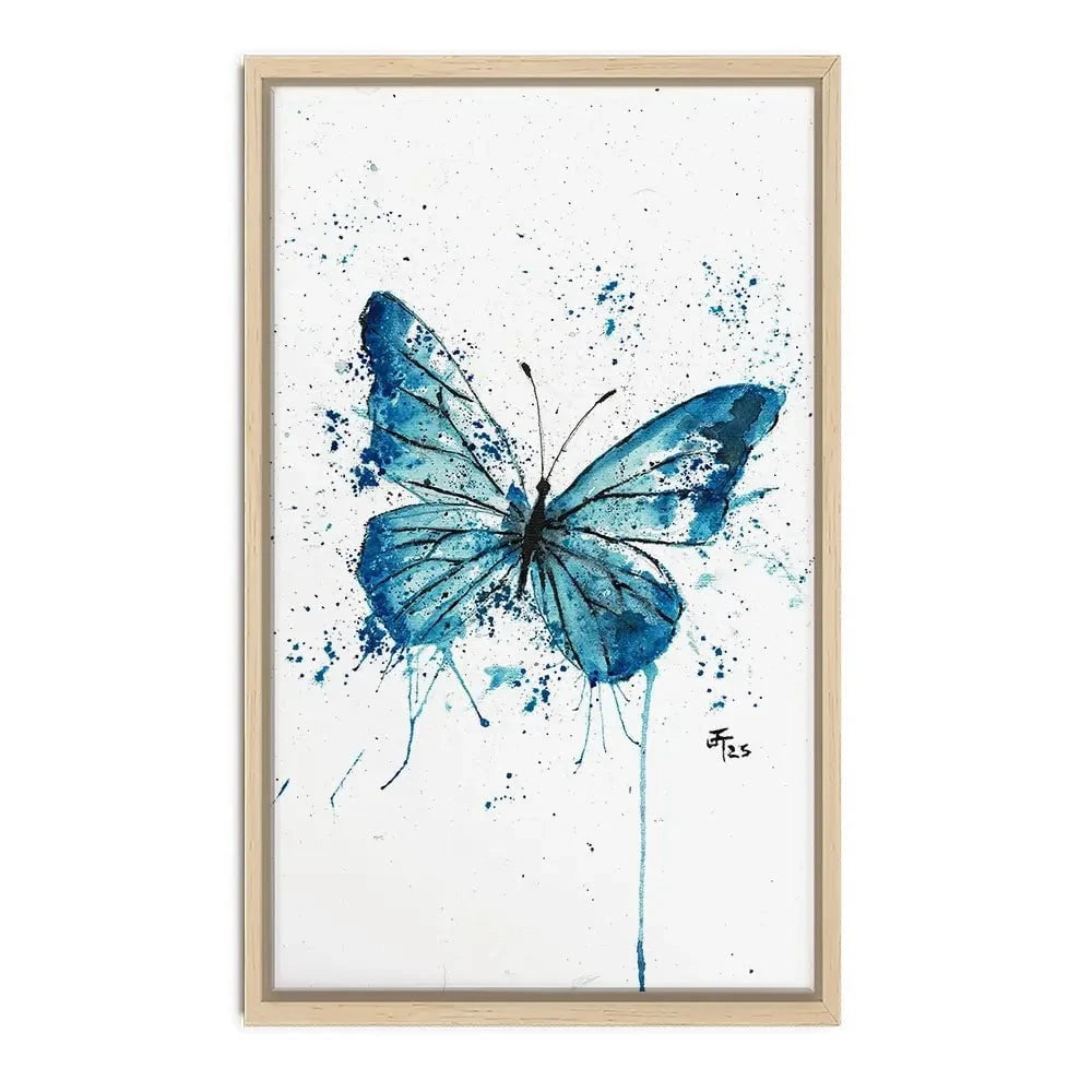 Butterfly Blues Canvas Print Butterfly Blues Canvas Print wall art product Jamie Taylor