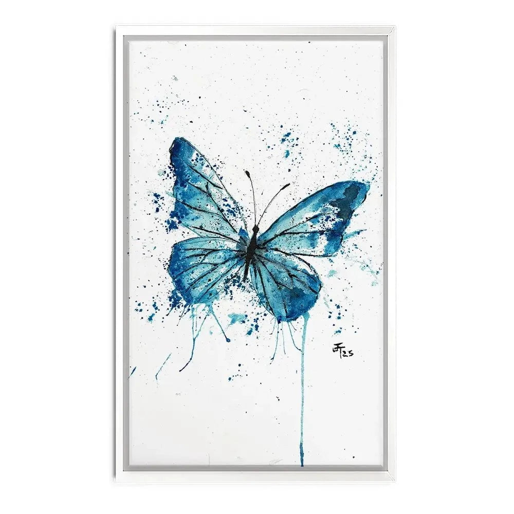 Butterfly Blues Canvas Print Butterfly Blues Canvas Print wall art product Jamie Taylor