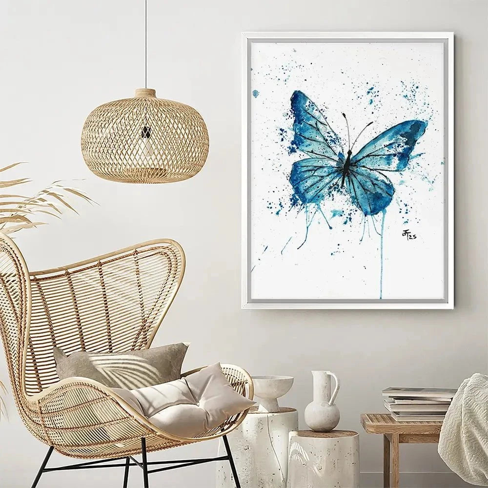 Butterfly Blues Canvas Print Butterfly Blues Canvas Print wall art product Jamie Taylor