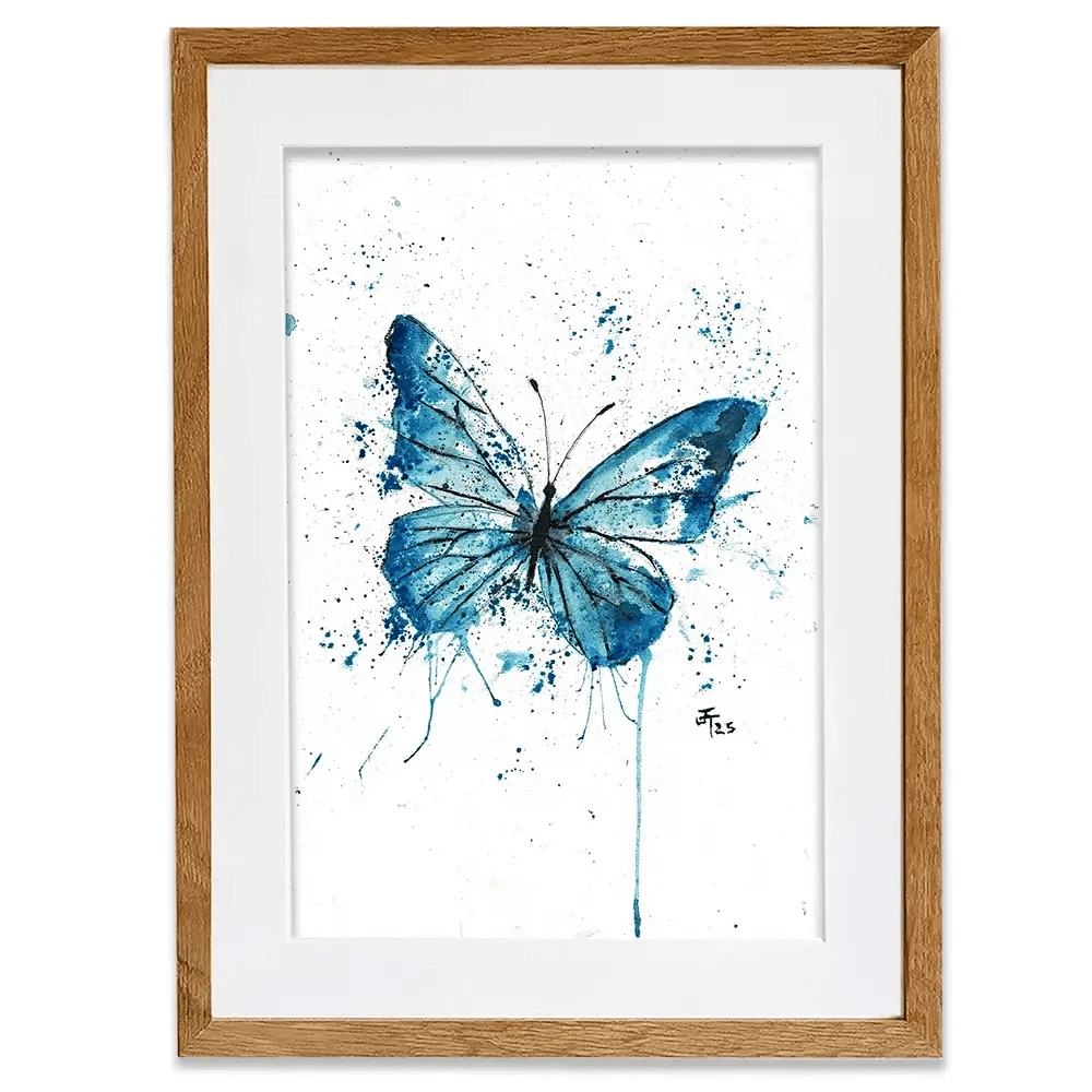 Butterfly Blues Framed Art Print Butterfly Blues Framed Art Print wall art product Jamie Taylor