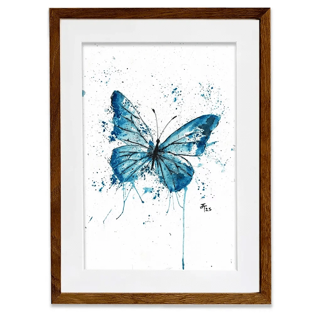 Butterfly Blues Framed Art Print Butterfly Blues Framed Art Print wall art product Jamie Taylor