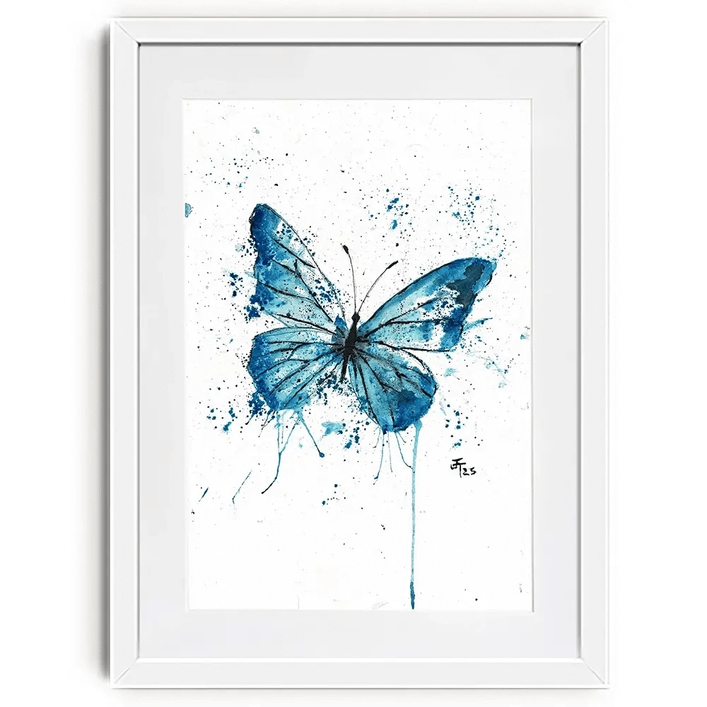 Butterfly Blues Framed Art Print Butterfly Blues Framed Art Print wall art product Jamie Taylor