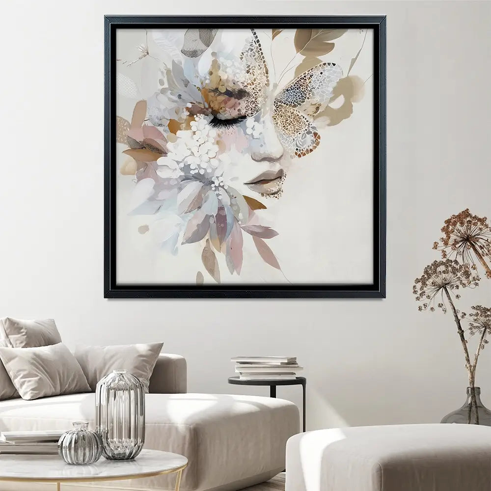 Butterfly Dust 2 Square Canvas Print Butterfly Dust 2 Square Canvas Print wall art product Bella Eve