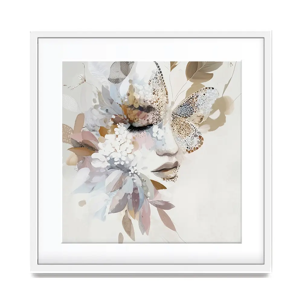 Butterfly Dust 2 Square Framed Art Print Butterfly Dust 2 Square Framed Art Print wall art product Bella Eve