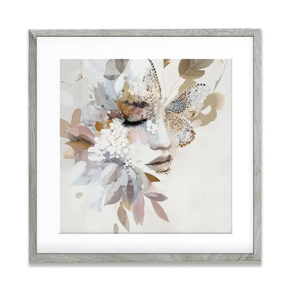 Butterfly Dust 2 Square Framed Art Print Butterfly Dust 2 Square Framed Art Print wall art product Bella Eve