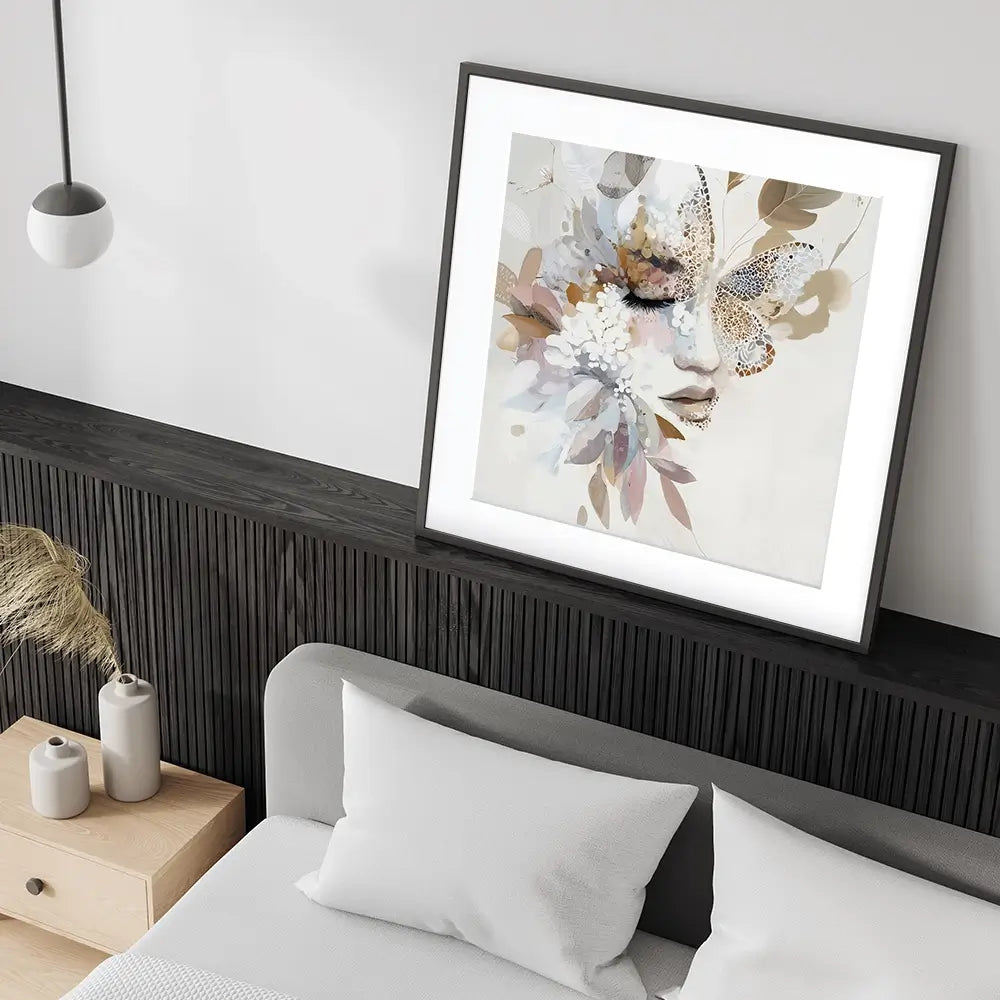 Butterfly Dust 2 Square Framed Art Print Butterfly Dust 2 Square Framed Art Print wall art product Bella Eve
