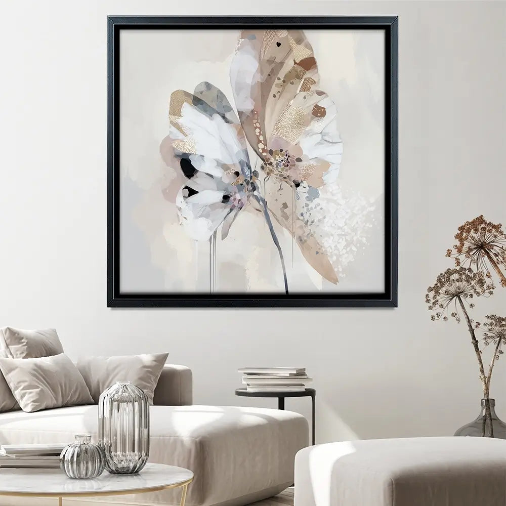 Butterfly Dust Square Canvas Print Butterfly Dust Square Canvas Print wall art product Bella Eve