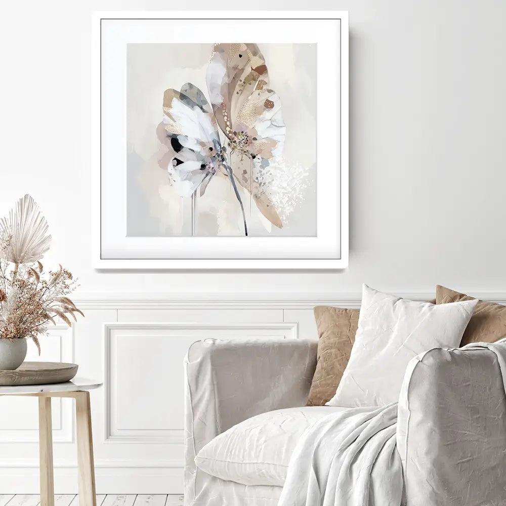 Butterfly Dust Square Framed Art Print Butterfly Dust Square Framed Art Print wall art product Bella Eve