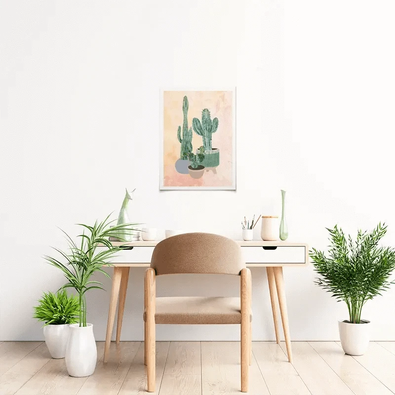 Cacti Art Print Cacti Art Print wall art product Sarah Manovski