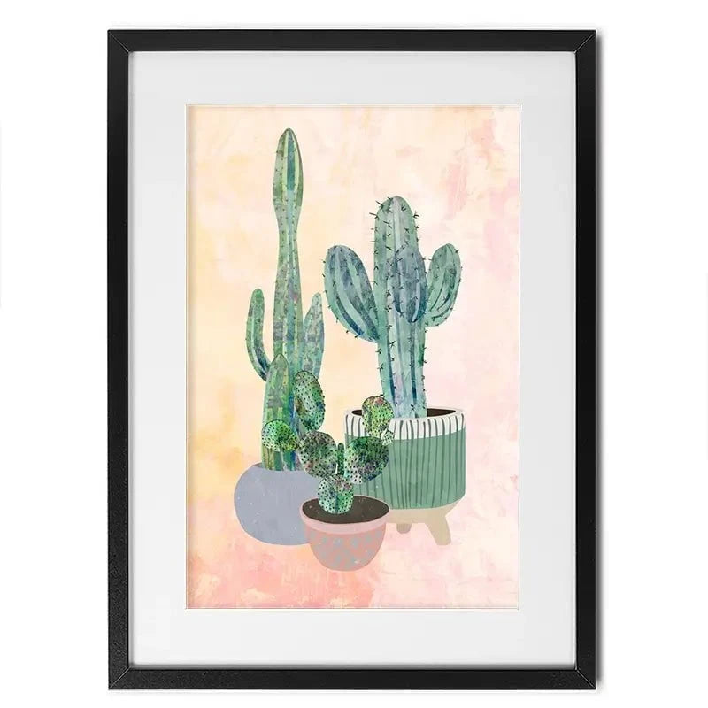 Cacti Framed Art Print Cacti Framed Art Print wall art product Sarah Manovski