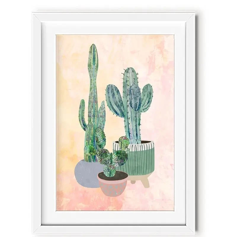 Cacti Framed Art Print Cacti Framed Art Print wall art product Sarah Manovski
