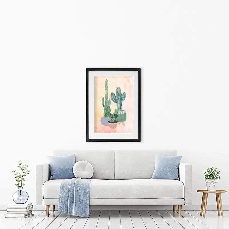 Cacti Framed Art Print Cacti Framed Art Print wall art product Sarah Manovski