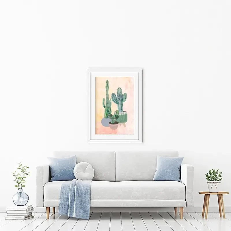 Cacti Framed Art Print Cacti Framed Art Print wall art product Sarah Manovski