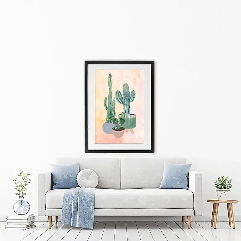 Cacti Framed Art Print Cacti Framed Art Print wall art product Sarah Manovski