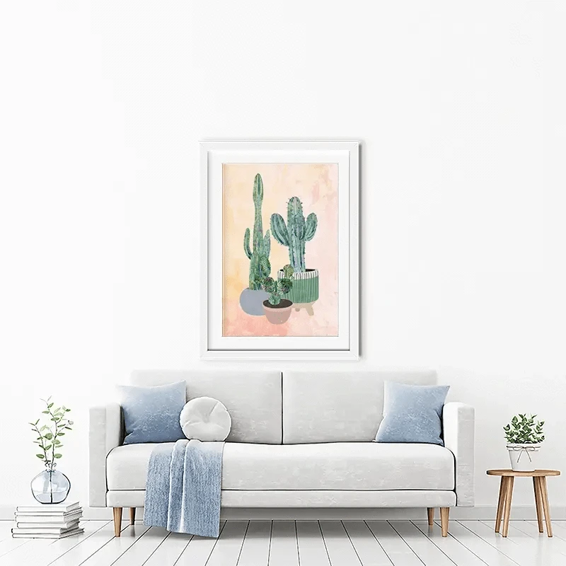 Cacti Framed Art Print Cacti Framed Art Print wall art product Sarah Manovski