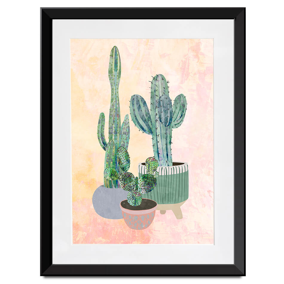 Cacti Framed Art Print Cacti Framed Art Print wall art product Sarah Manovski