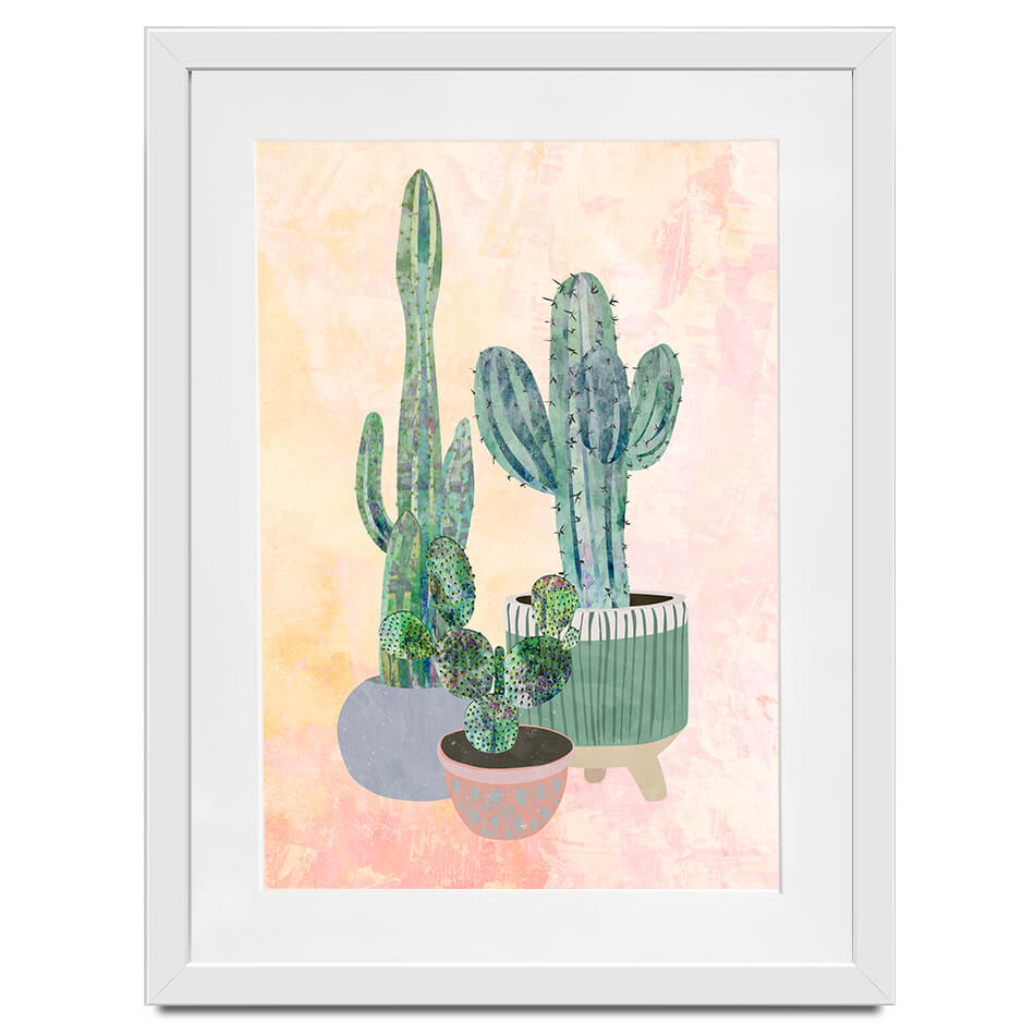 Cacti Framed Art Print Cacti Framed Art Print wall art product Sarah Manovski