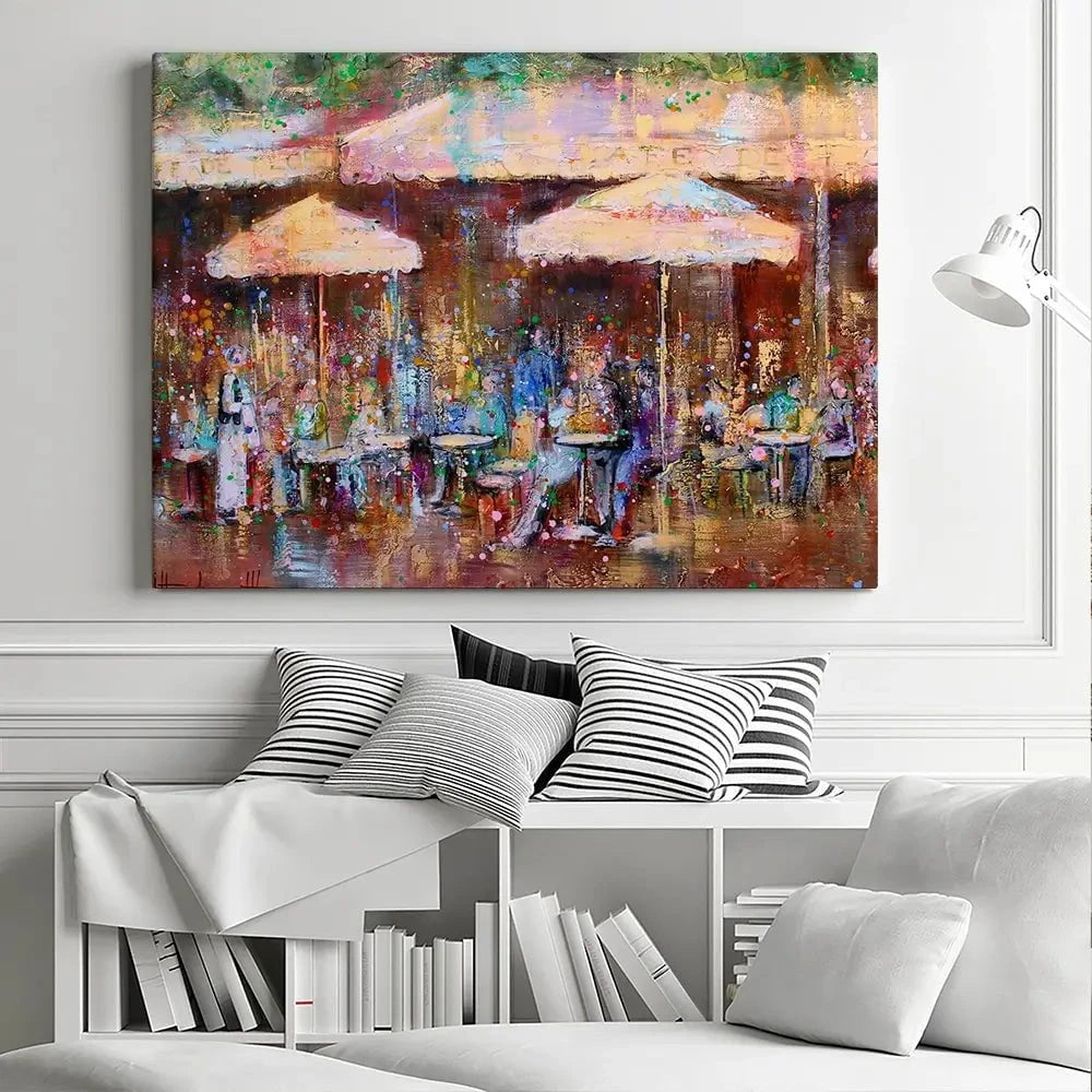 Café De Flore Canvas Print Café De Flore Canvas Print wall art product Studio Paint-Ing