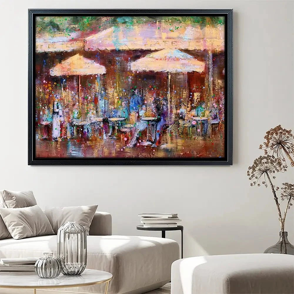 Café De Flore Canvas Print Café De Flore Canvas Print wall art product Studio Paint-Ing