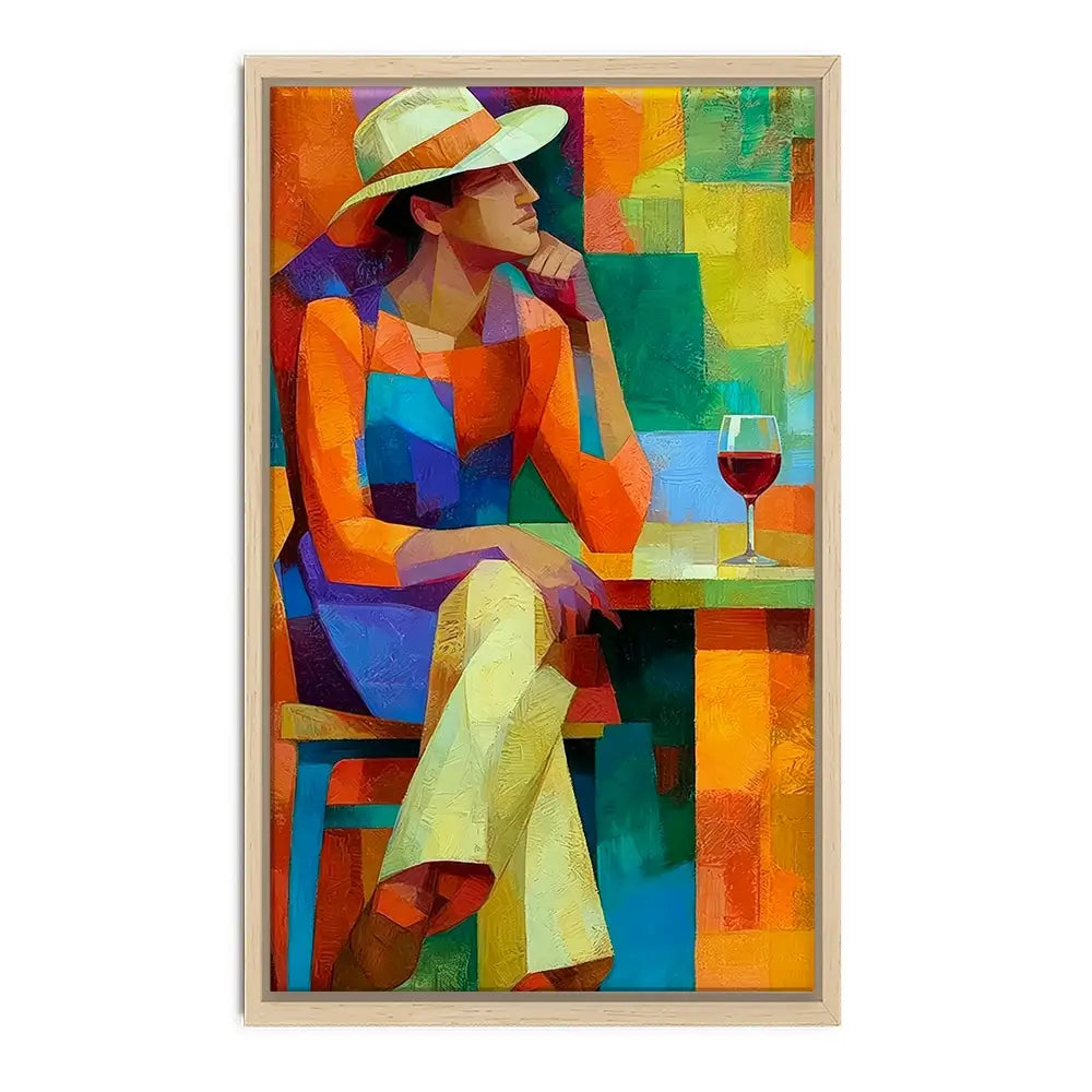 Cafe Man Canvas Print Cafe Man Canvas Print wall art product David Alexander Elder