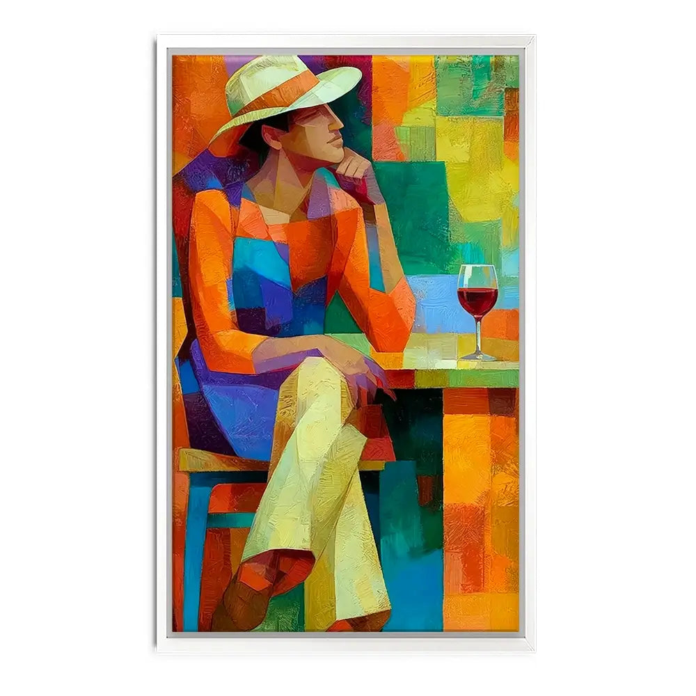 Cafe Man Canvas Print Cafe Man Canvas Print wall art product David Alexander Elder