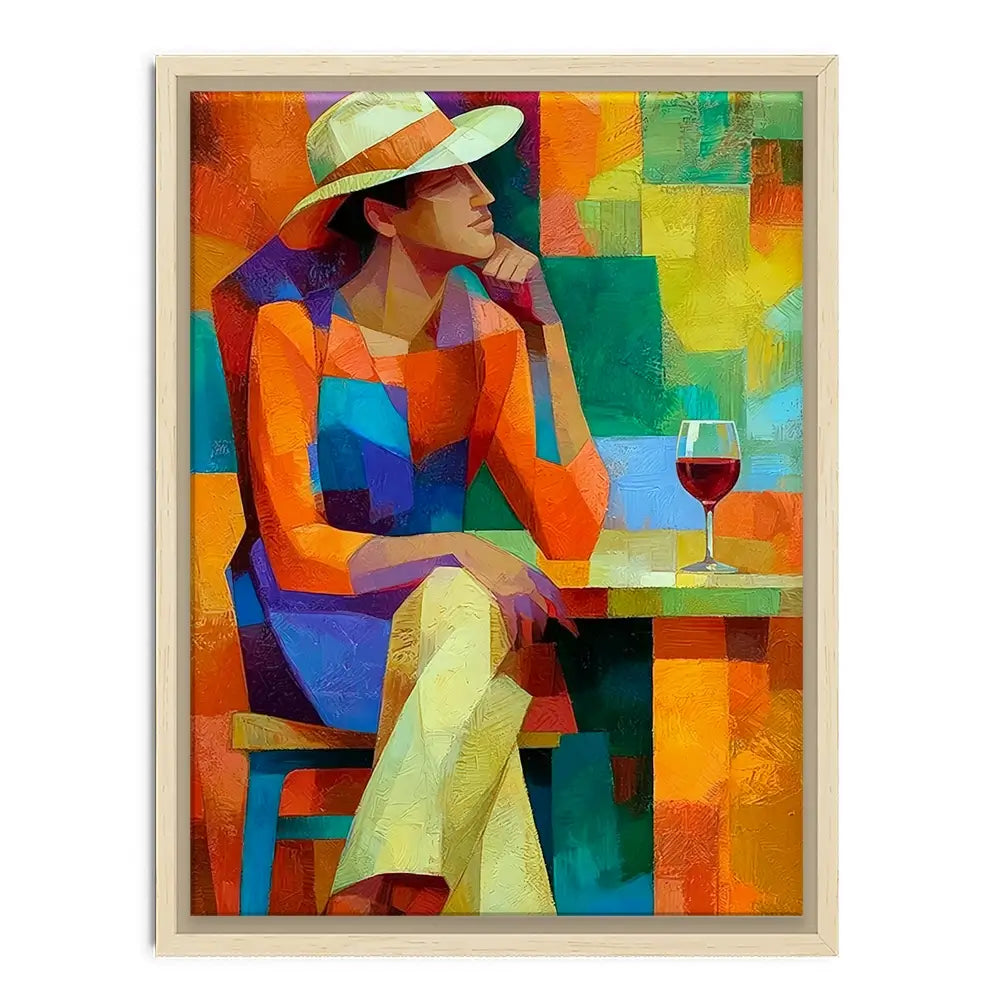 Cafe Man Canvas Print Cafe Man Canvas Print wall art product David Alexander Elder