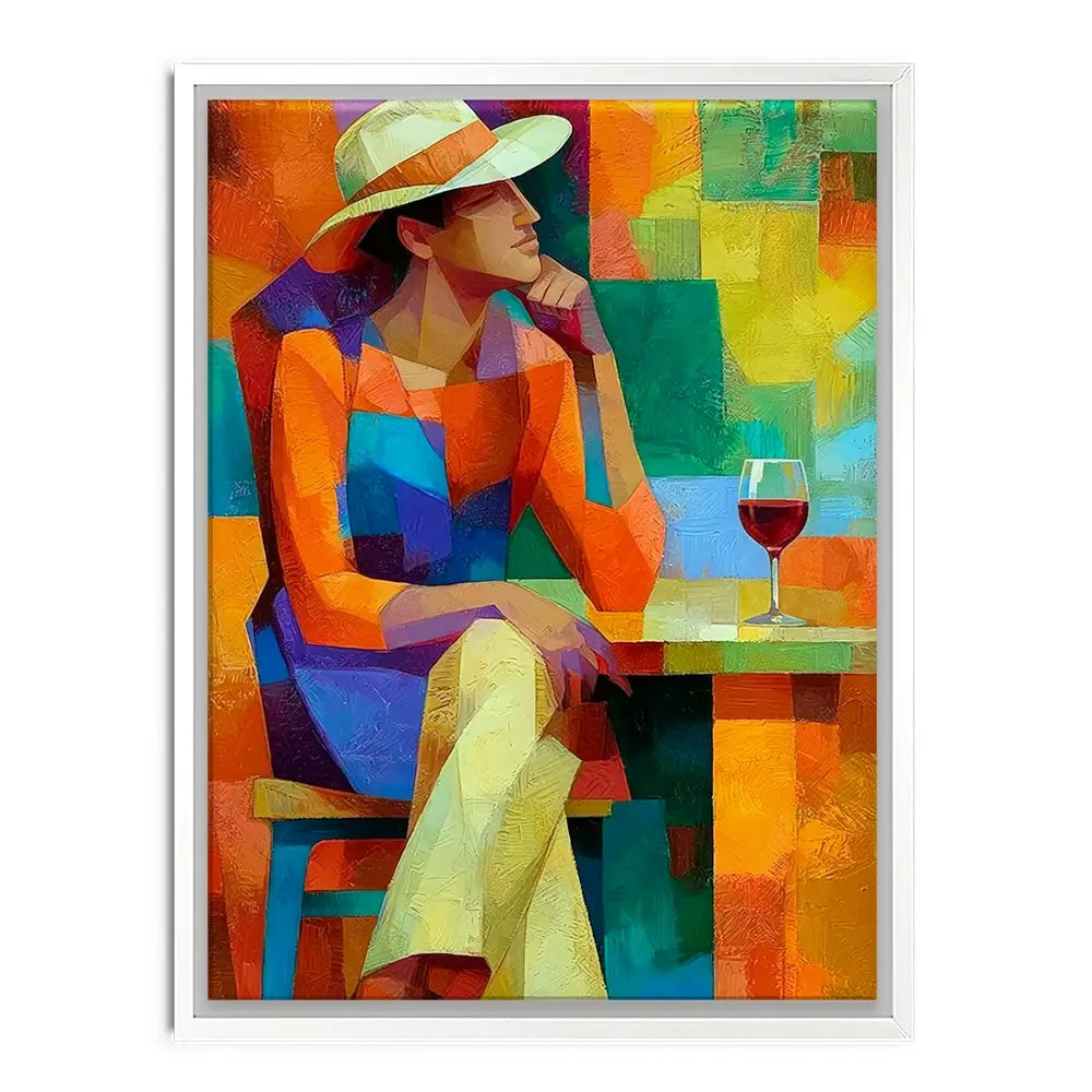 Cafe Man Canvas Print Cafe Man Canvas Print wall art product David Alexander Elder