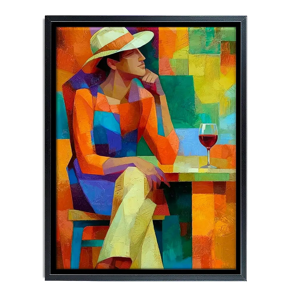 Cafe Man Canvas Print Cafe Man Canvas Print wall art product David Alexander Elder