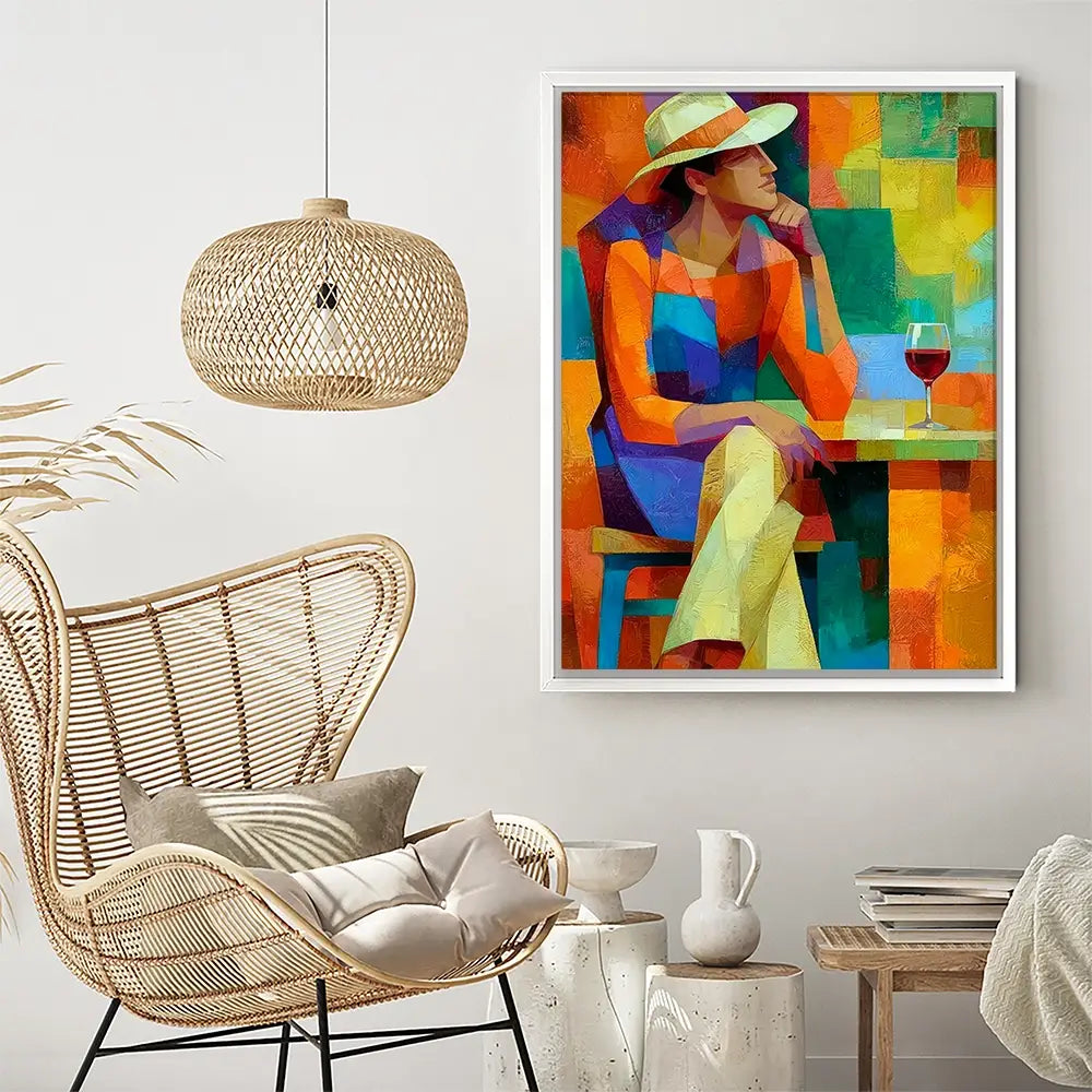 Cafe Man Canvas Print Cafe Man Canvas Print wall art product David Alexander Elder