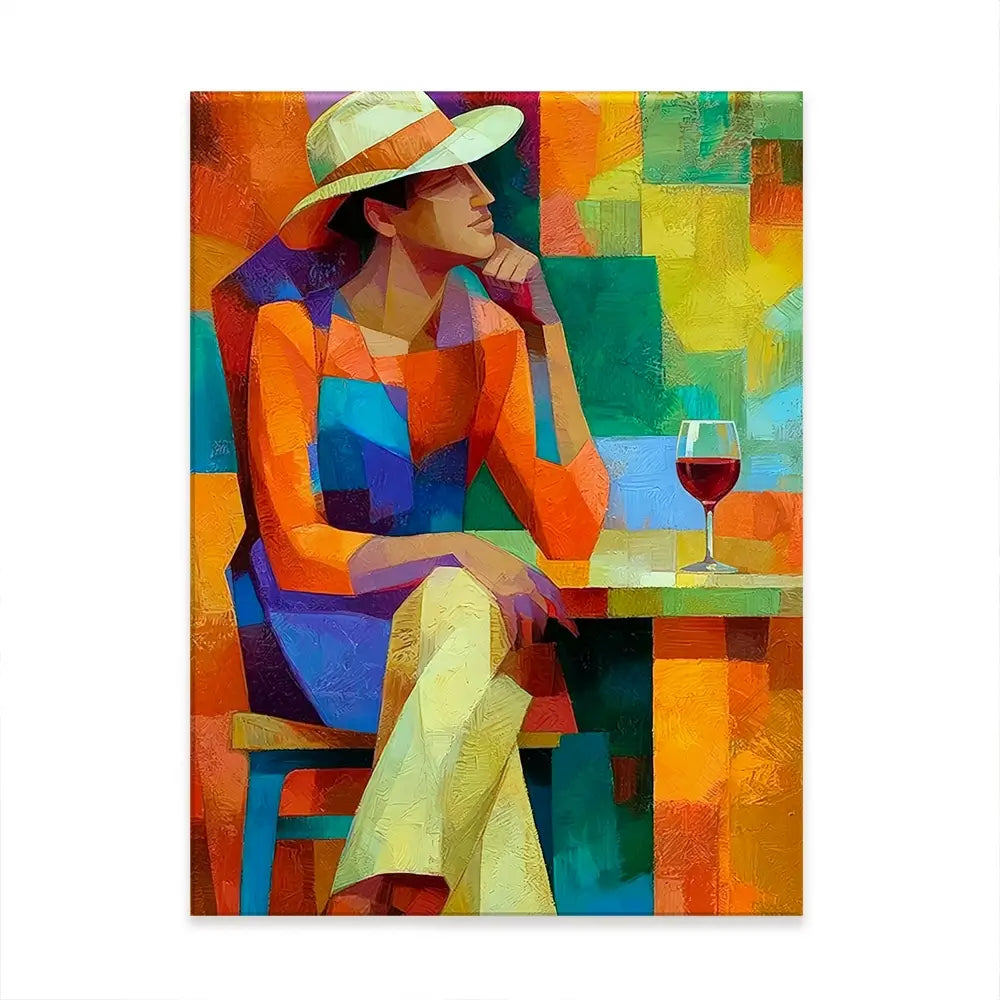 Cafe Man Canvas Print Cafe Man Canvas Print wall art product David Alexander Elder
