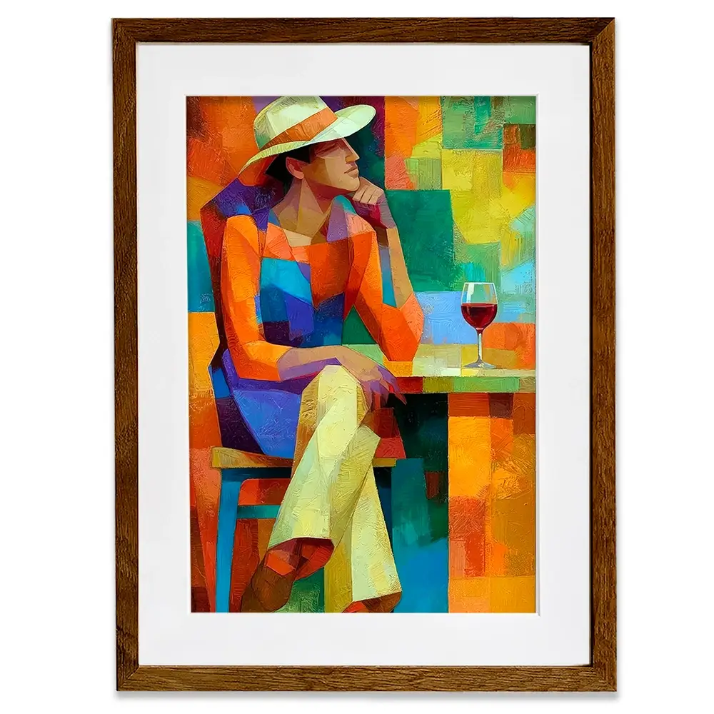 Cafe Man Framed Art Print Cafe Man Framed Art Print wall art product David Alexander Elder