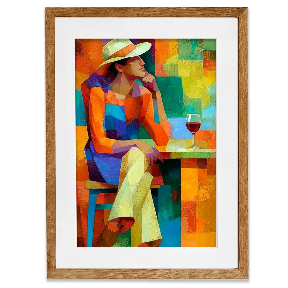 Cafe Man Framed Art Print Cafe Man Framed Art Print wall art product David Alexander Elder