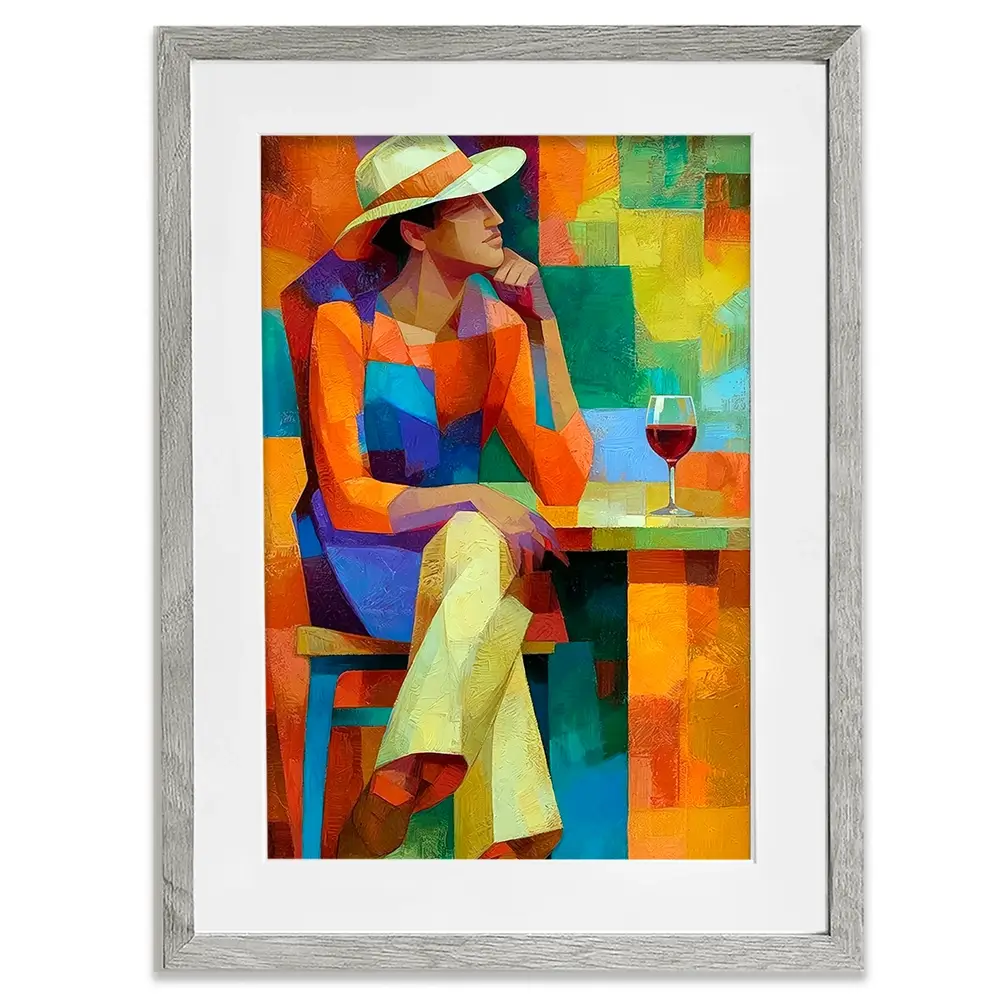 Cafe Man Framed Art Print Cafe Man Framed Art Print wall art product David Alexander Elder