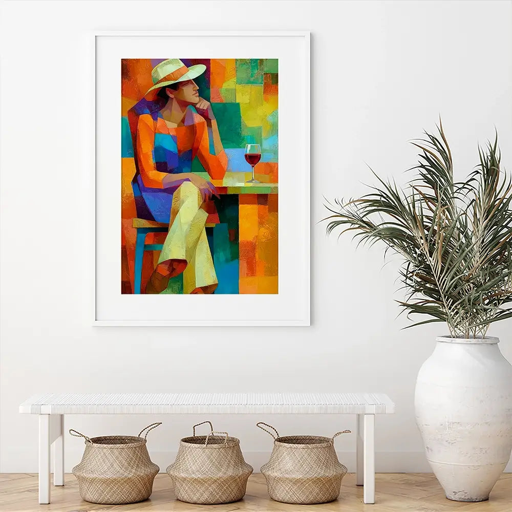 Cafe Man Framed Art Print Cafe Man Framed Art Print wall art product David Alexander Elder