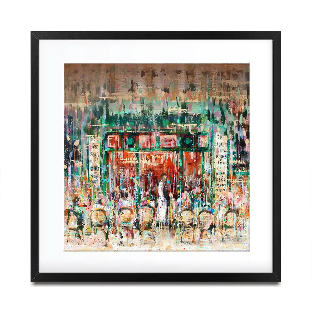 Café Paris Square Framed Art Print Café Paris Square Framed Art Print wall art product Studio Paint-Ing