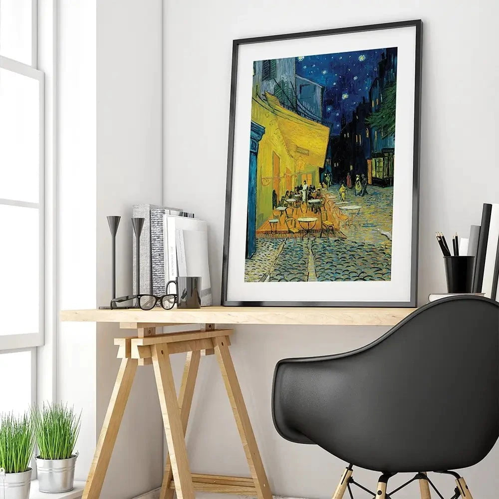 Cafe Terrace At Night Framed Art Print Cafe Terrace At Night Framed Art Print wall art product Vincent Van Gogh
