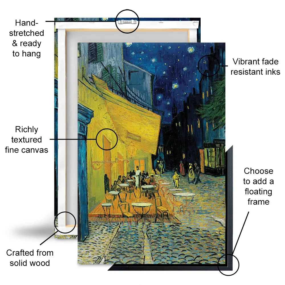 Cafe Terrace At Night Oversized Canvas Print Cafe Terrace At Night Oversized Canvas Print wall art product Vincent Van Gogh