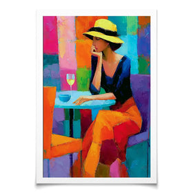 Cafe Woman Art Print Cafe Woman Art Print wall art product David Alexander Elder