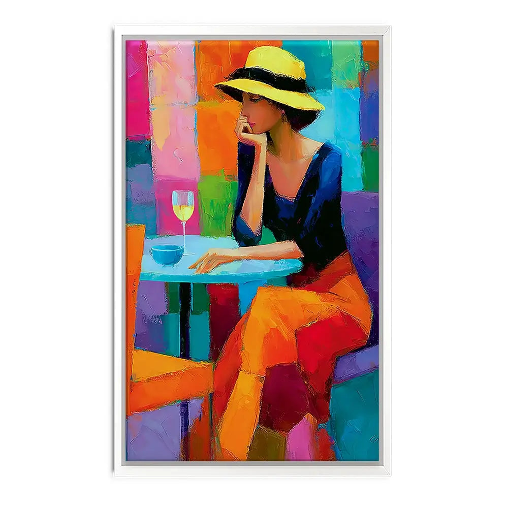 Cafe Woman Canvas Print Cafe Woman Canvas Print wall art product David Alexander Elder