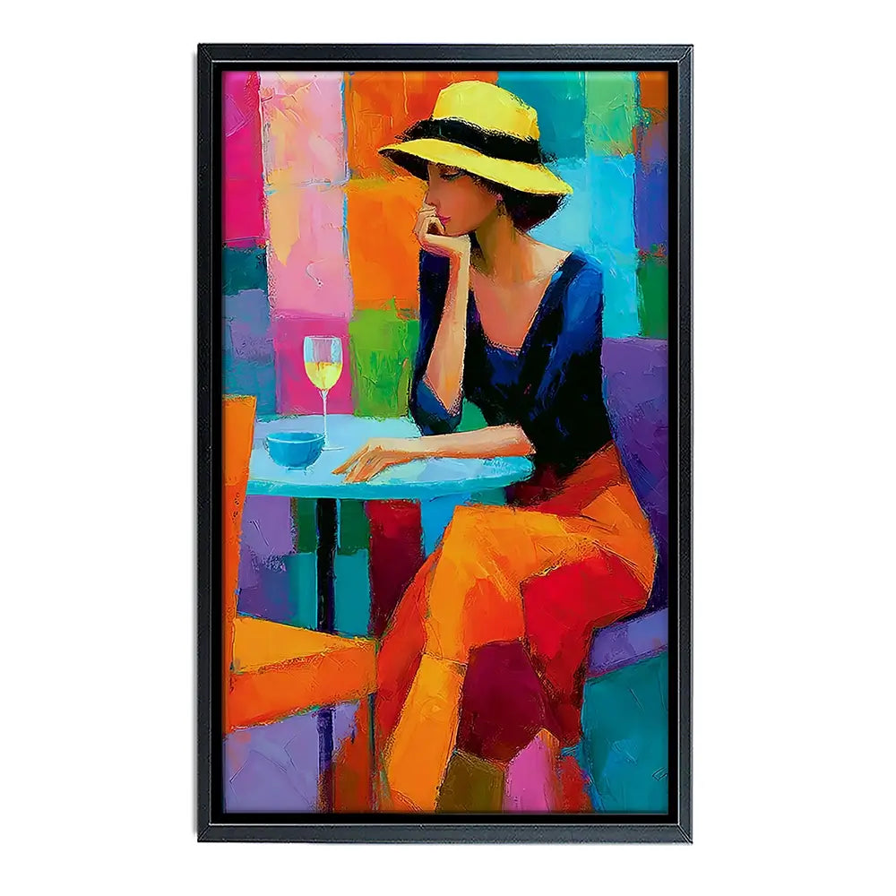 Cafe Woman Canvas Print Cafe Woman Canvas Print wall art product David Alexander Elder