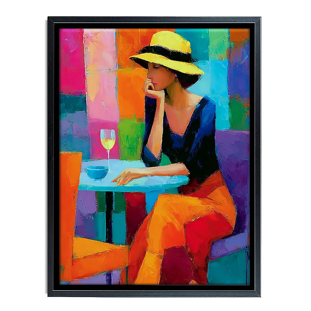 Cafe Woman Canvas Print Cafe Woman Canvas Print wall art product David Alexander Elder