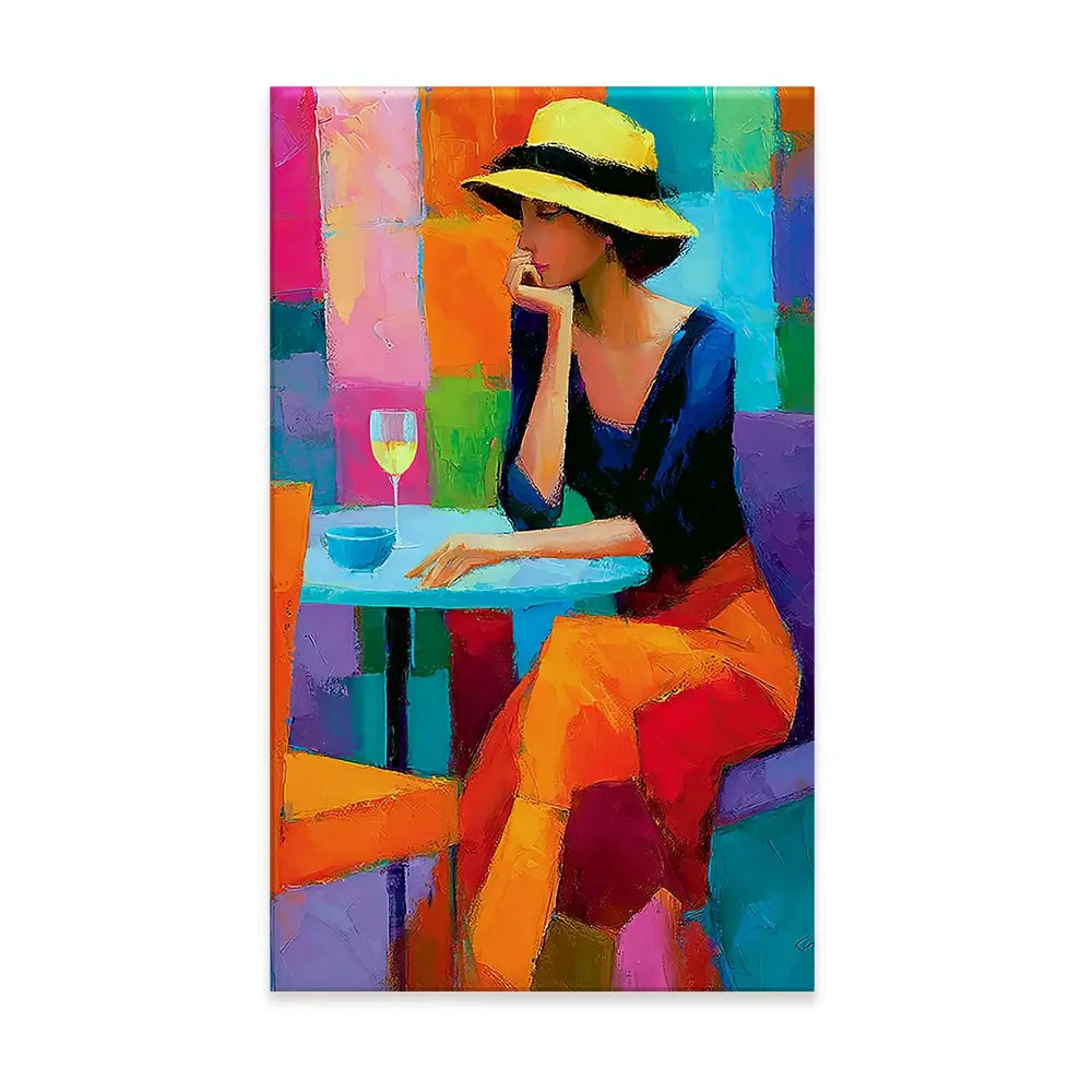 Cafe Woman Canvas Print Cafe Woman Canvas Print wall art product David Alexander Elder