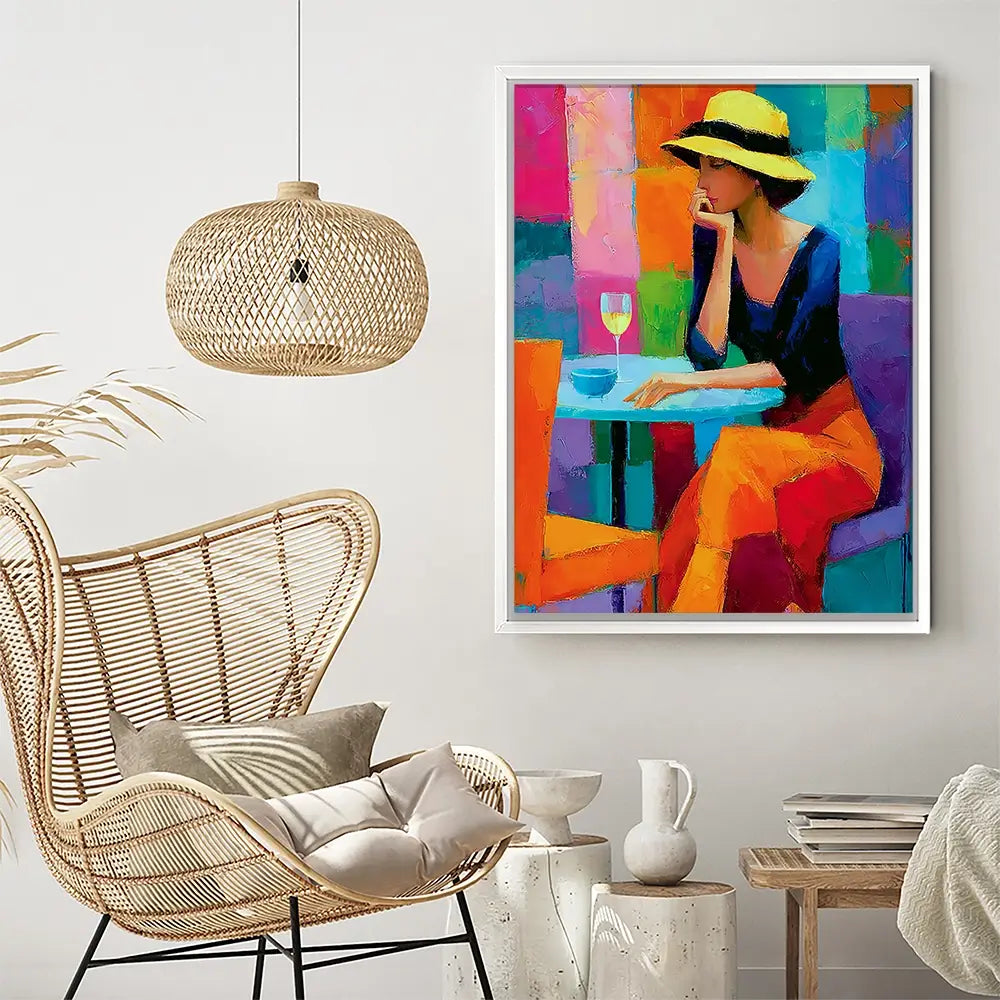 Cafe Woman Canvas Print Cafe Woman Canvas Print wall art product David Alexander Elder