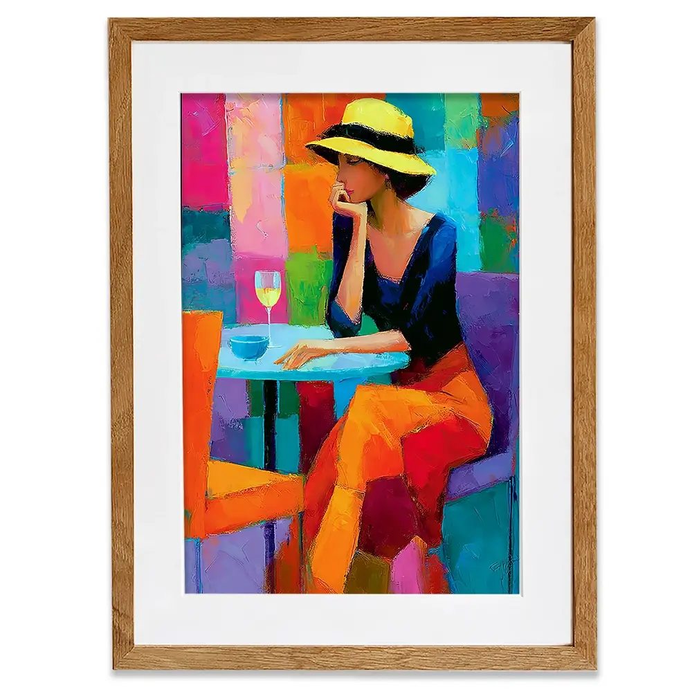 Cafe Woman Framed Art Print Cafe Woman Framed Art Print wall art product David Alexander Elder