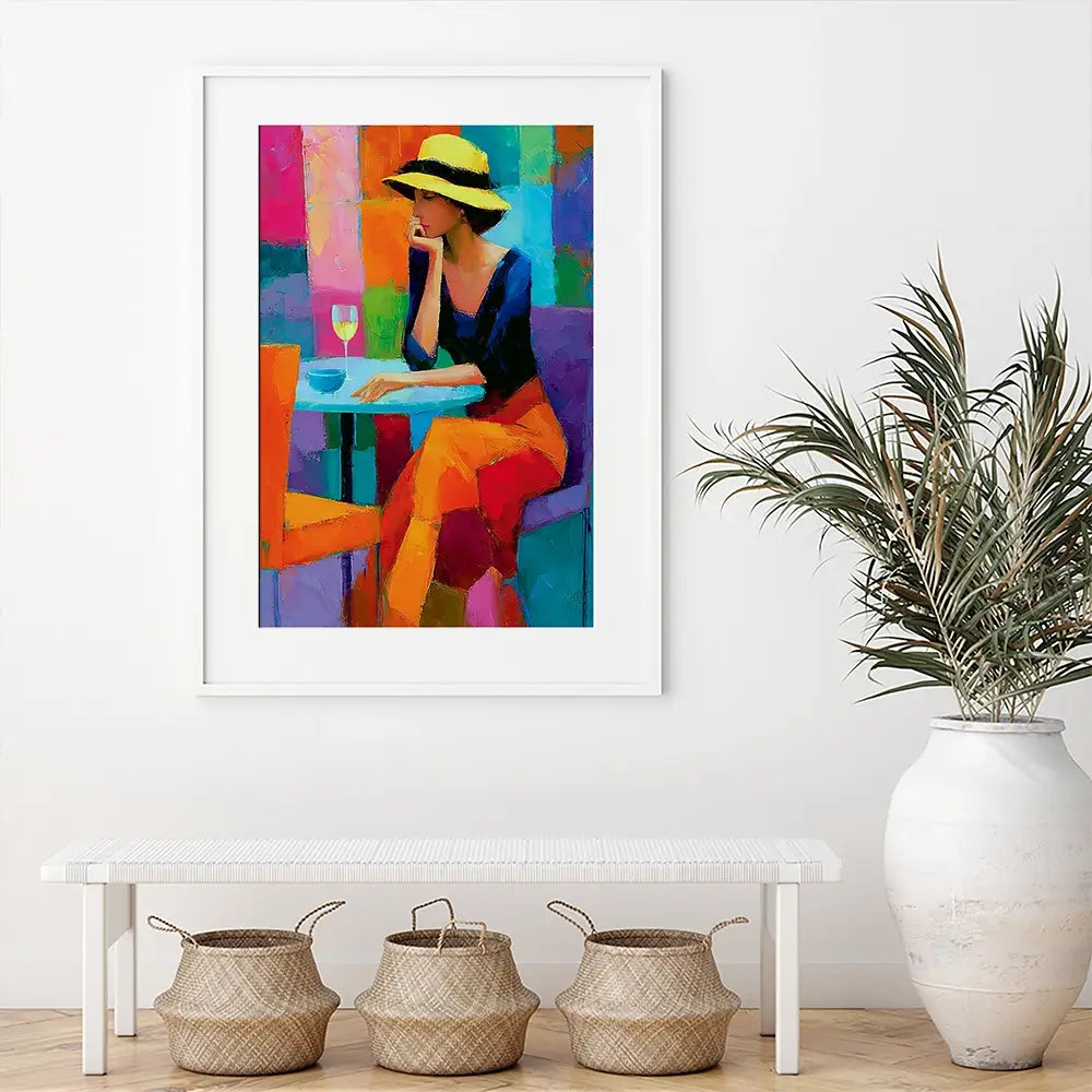 Cafe Woman Framed Art Print Cafe Woman Framed Art Print wall art product David Alexander Elder