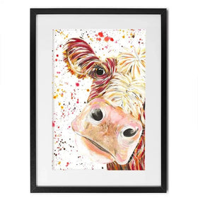Caleb Cow Framed Art Print Caleb Cow Framed Art Print wall art product Emma LC Art
