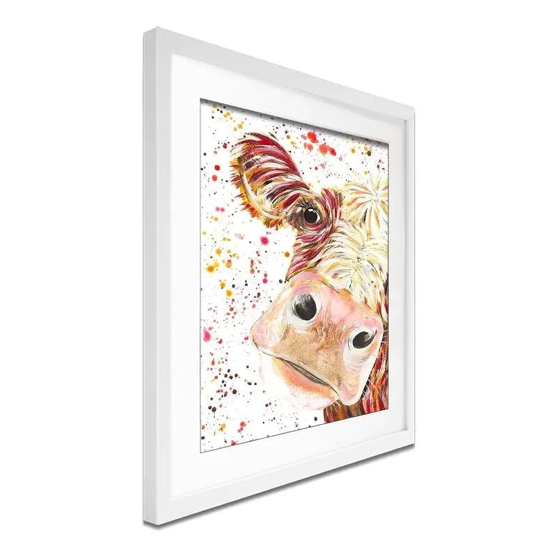 Caleb Cow Framed Art Print Caleb Cow Framed Art Print wall art product Emma LC Art