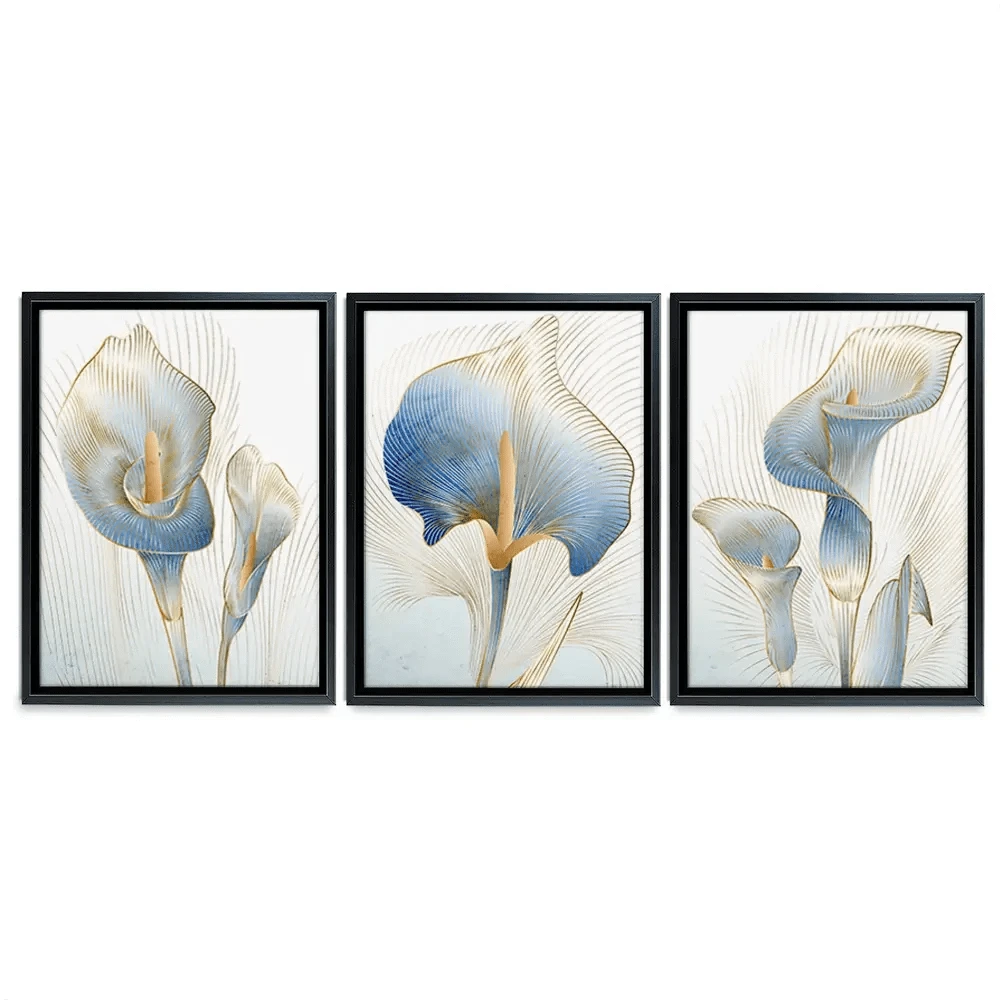 Calla Lily Trio Canvas Print Calla Lily Trio Canvas Print wall art product Aleshyn_Andrei / Shutterstock