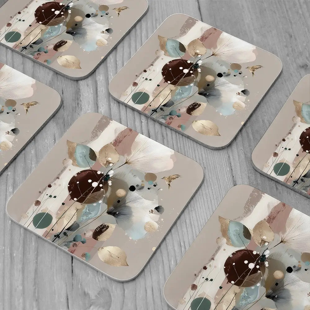 Camilla Abstract Coaster Set Camilla Abstract Coaster Set wall art product Bella Eve