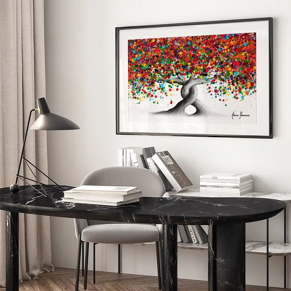 Candy Twist Trees Framed Art Print Candy Twist Trees Framed Art Print wall art product Ashvin Harrison